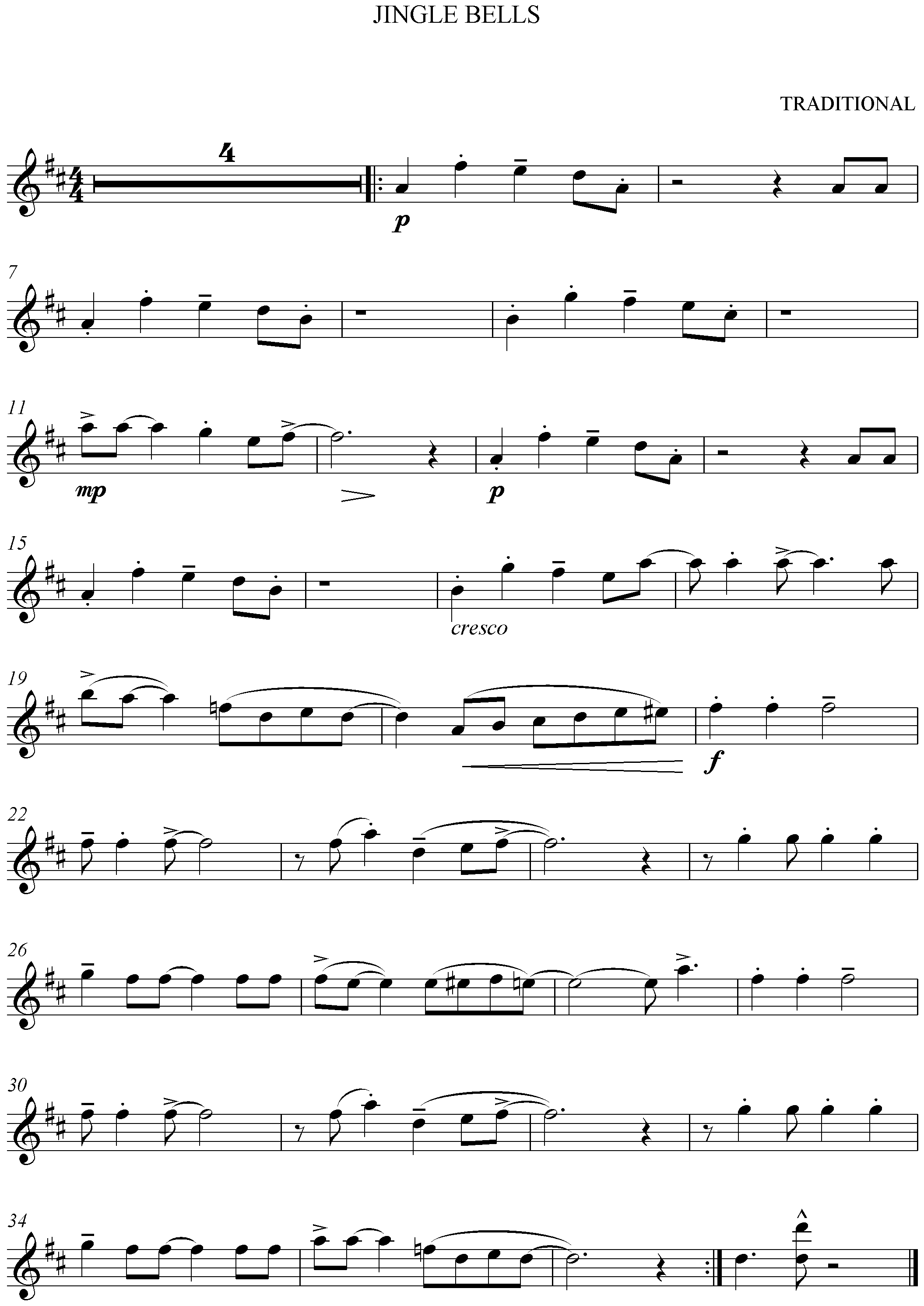 Noten Jingle Bells Swing sheet music
